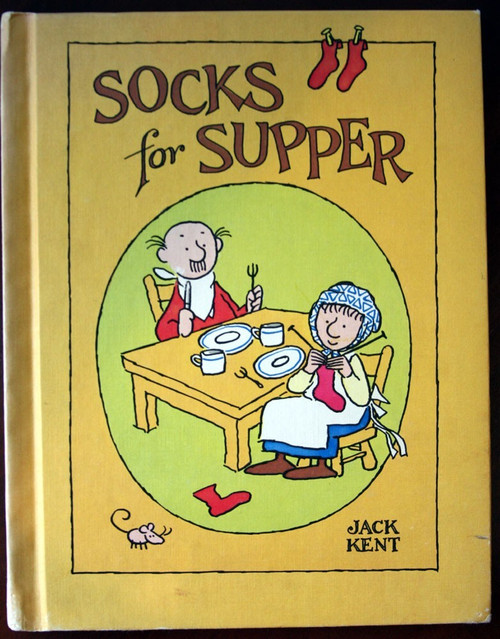 SOCKS FOR SUPPER by Jack Kent 1978 1st Printing Parents' Magazine Press VINTAGE