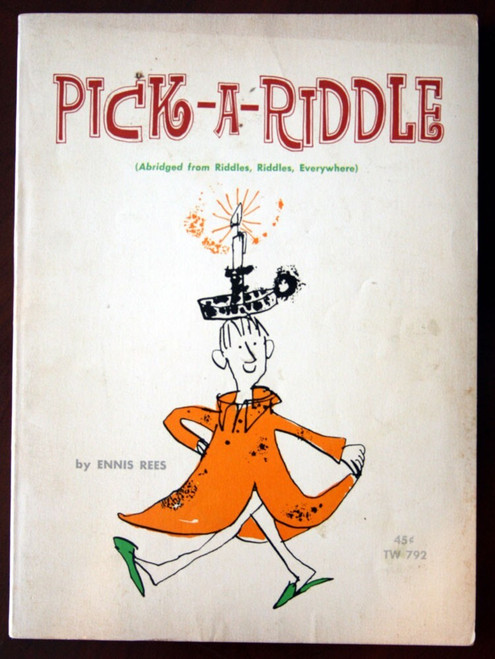 Pick-A-Riddle by Ennis Rees 1968 Vintage Scholastic Paperback TW 792