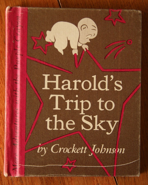 Harold's Trip to the Sky by Crockett Johnson 1957 More Adventures Purple Crayon