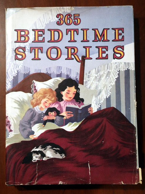 365 BEDTIME STORIES 1944 HC/DJ Whitman Vintage Janet Robson Art RARE DUST JACKET
