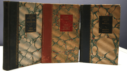 Vintage Book Set GREYSTONE PRESS Alice's Adventures Wonderland Abraham Lincoln +