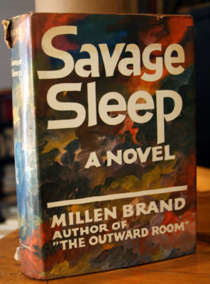 SAVAGE SLEEP: A Novel by Millen Brand (1968) 2nd Printing HC/DJ MENTAL ILLNESS
