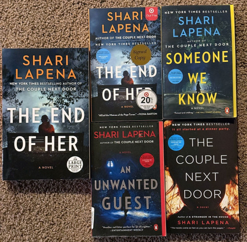 Lot of 5 SHARI LAPENA Books The End of Her SIGNED/Someone We Know/Unwanted Guest