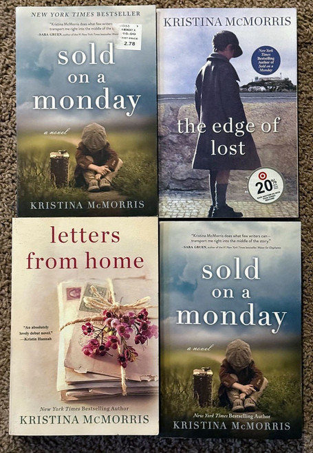 Lot of Kristina McMorris Books - Sold on a Monday/Edge of Lost/Letters from Home