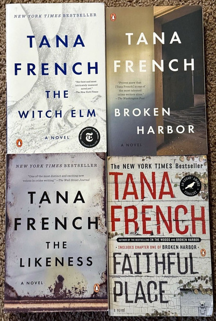 Lot of 4 TANA FRENCH Books Broken Harbor/The Witch Elm/Faithful Place/Likeness