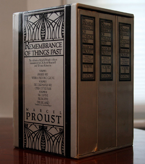 Remembrance of Things Past by Marcel Proust 1982 Vintage Boxed Set 3 Paperbacks