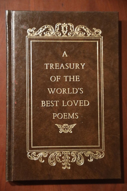 A Treasury of the World's Best Loved Poems 1961 Vintage AVENEL Hardcover - Brown