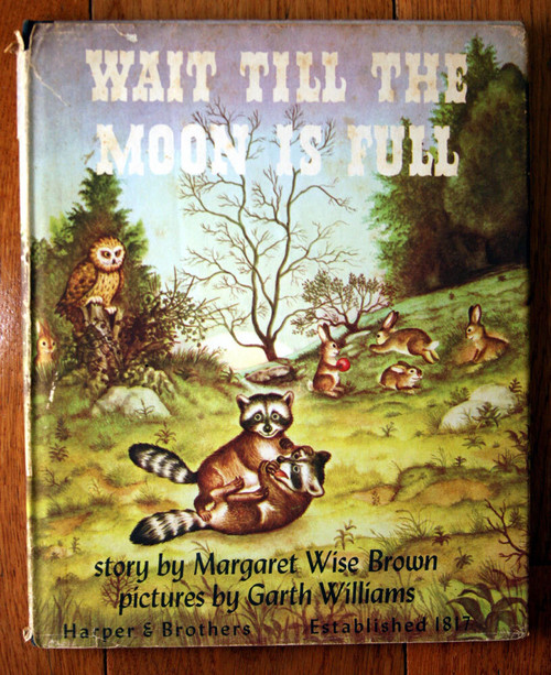 WAIT TILL THE MOON IS FULL by Margaret Wise Brown 1948 Garth Williams HC/DJ