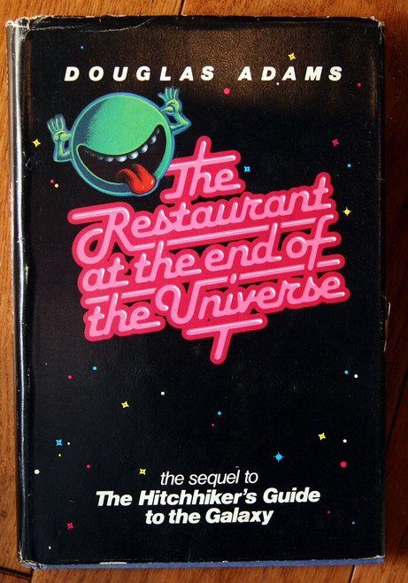 The Restaurant at the End of the Universe by Douglas Adams 1980 HC/DJ BCE