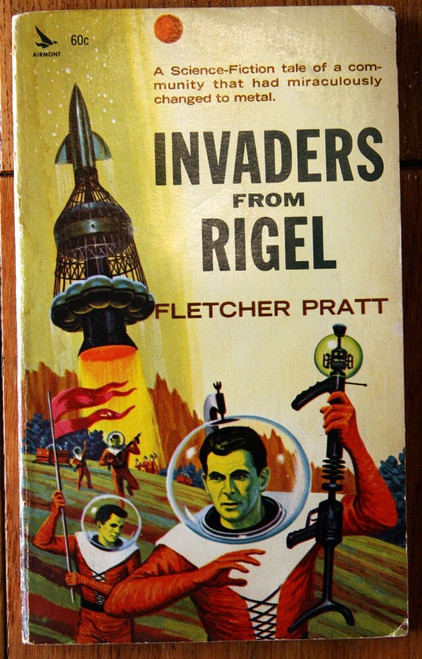 Invaders from Rigel by Fletcher Pratt 1964 Airmont Vintage Paperback SCI-FI