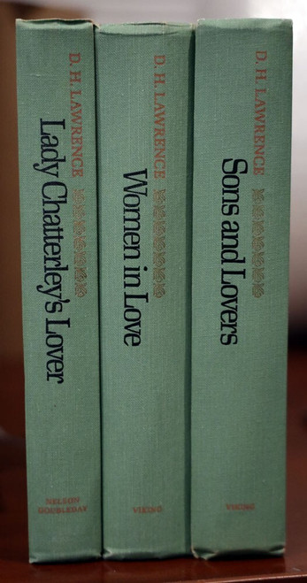 D.H. LAWRENCE Vintage Book Lot LADY CHATTERLEY'S LOVER WOMEN IN LOVE SONS LOVERS