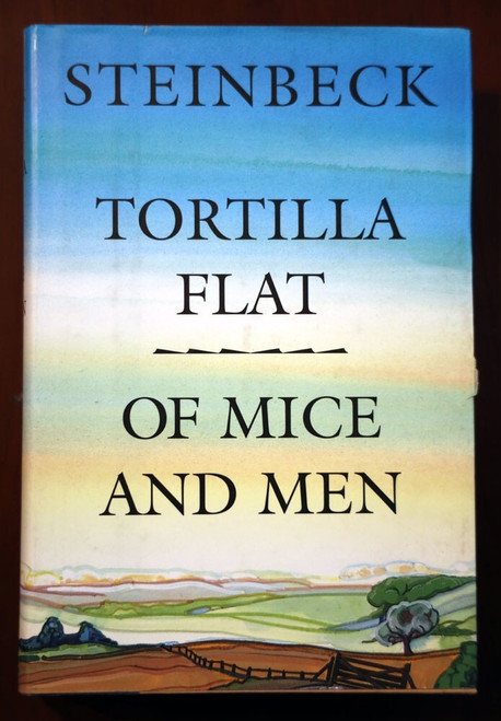 Tortilla Flat / Of Mice and Men by John Steinbeck 1995 HC/DJ Vintage Book BOMC