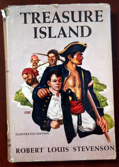 TREASURE ISLAND by Robert Louis Stevenson HC/DJ G&D Companion Library c. 1945