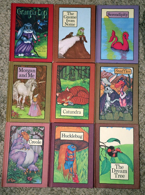 Lot of 9 Stephen Cosgrove SERENDIPITY Hardcover Books SNAFFLES HUCKLEBUG CREOLE