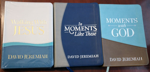 DAVID JEREMIAH BOOK LOT Walking with Jesus SEALED + In Moments Like These + God
