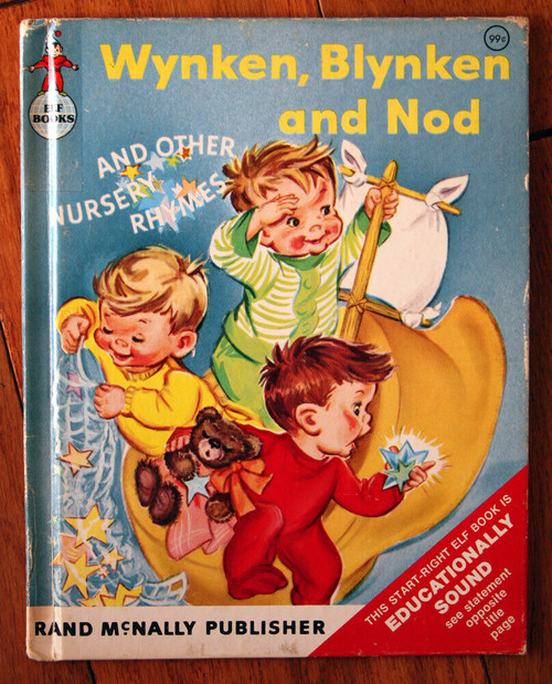 WYNKEN BLYNKEN AND NOD by Eugene Field 1956 Rand McNally Elf Book Clare McKinley