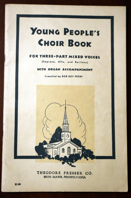 Young People's Choir Book for Three-Part Voices 1937 Music Songbook Rob R. Perry
