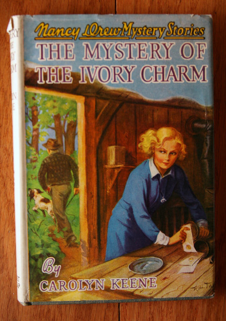 Mystery of the Ivory Charm by Carolyn Keene #13 Nancy Drew Mystery 1936 HC/DJ