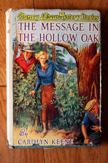 The Message In the Hollow Oak by Carolyn Keene #12 Nancy Drew Mystery 1935 HC/DJ