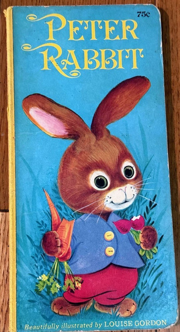 PETER RABBIT Vintage Children's Board Book Illustrated by Louise Gordon