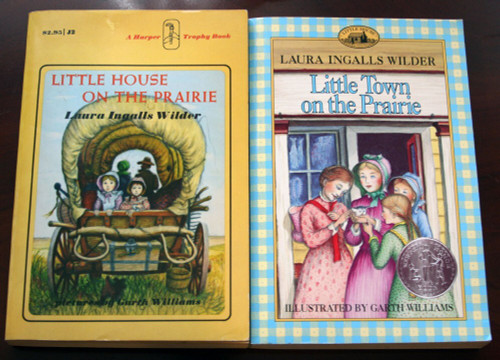 LITTLE HOUSE ON THE PRAIRIE + LITTLE TOWN ON THE PRAIRIE 1971 Paperback Book Lot