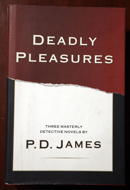 DEADLY PLEASURES by P.D. James 1996 BOMC HC/DJ Three Masterly Detective Novels
