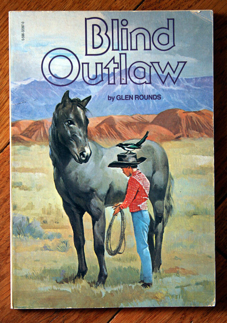 Blind Outlaw by Glen Rounds 1980 Vintage Scholastic Paperback Children's Book