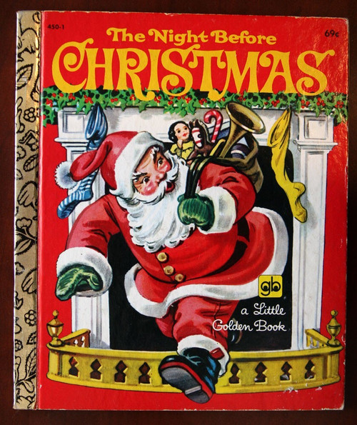 The Night Before Christmas 1980 Little Golden Book Clement Moore Corinne Malvern