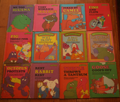 Lot of 12 Vintage SWEET PICKLES Hardcover Children's Books TURTLE THROWS TANTRUM