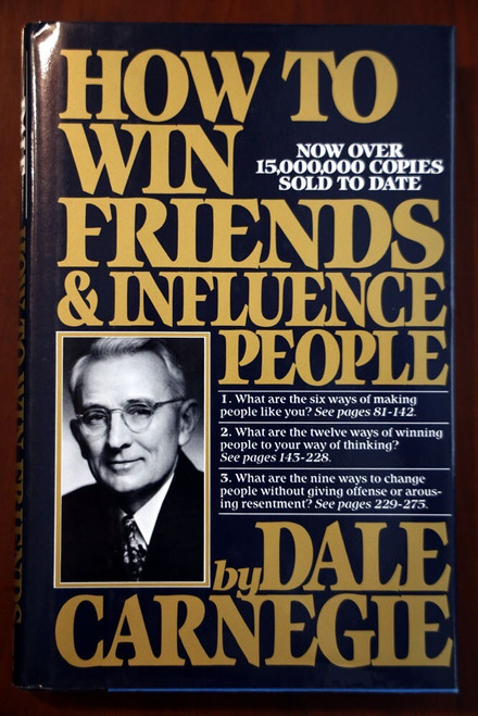 How to Win Friends & Influence People by Dale Carnegie 1981 HC/DJ 52nd Printing