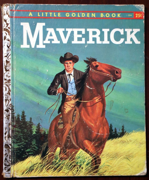 MAVERICK Vintage LITTLE GOLDEN BOOK 1959 "A" First Edition #354 Carl Memling TV