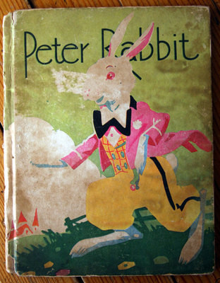 PETER RABBIT 1931 McLoughlin Bros. Color Classics Series RARE Vintage Hardcover