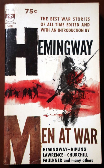 MEN AT WAR - Ernest Hemingway 1960 Vintage Paperback Berkley Medallion S426 WWII