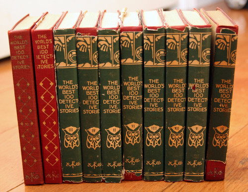 World's Best One Hundred Detective Stories 10-Volume Vintage Book Set HC/DJ 1929