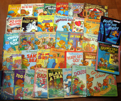 Lot of 33 Berenstain Bears Vintage Children's Books 1980's and Newer Stan & Jan