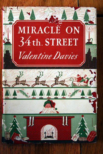 Miracle on 34th Street by Valentine Davies 1947 HC/DJ Christmas Harcourt Brace