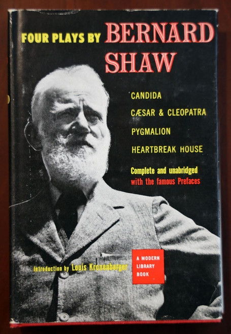 Four Plays by BERNARD SHAW 1953 Modern Library Edition #19 HC/DJ Vintage Book
