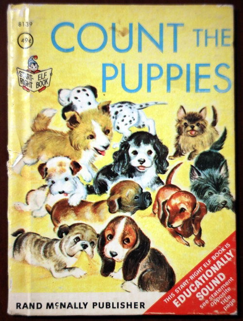 COUNT THE PUPPIES by Carolyn Dee & Mary Whilldin 1966 Rand McNally Elf #8139