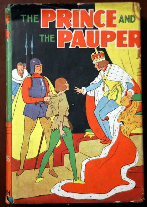 PRINCE AND THE PAUPER by Samuel L. Clemens HC/DJ Vintage Goldsmith Publishing