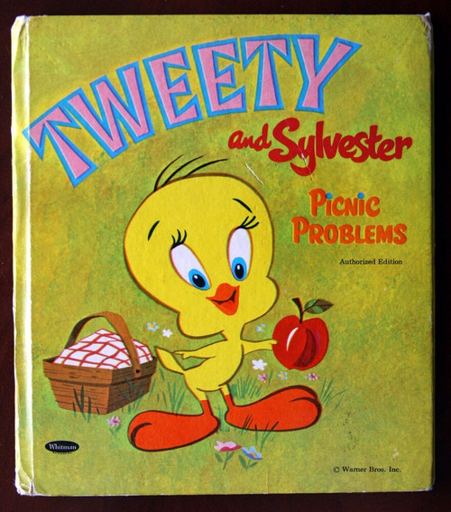 TWEETY AND SYLVESTER Picnic Problems 1970 Vintage Tell-A-Tale Book #2537