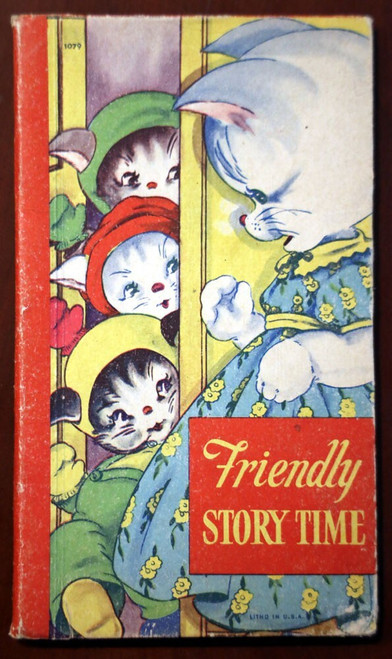 Friendly Story Time 1945 Vintage Children's Book MARGOT VOIGT Art - Samuel Lowe