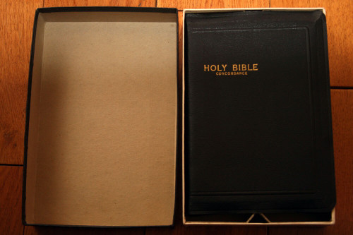 HOLY BIBLE Concordance READERS EDITION 230-C KJV Red Letter in Original Box 1950
