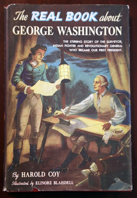 The Real Book About GEORGE WASHINGTON by Harold Coy 1952 HC/DJ BCE R18 Vintage