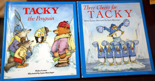 TACKY The Penguin 1988 + Three Cheers for TACKY 1994 by Helen Lester HC/DJ 1st