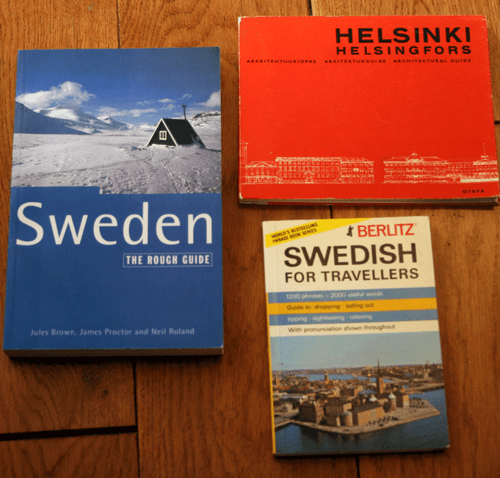 HELSINKI Helsingfors 1965 Architectural Guide + Sweden: Rough Guide + Berlitz