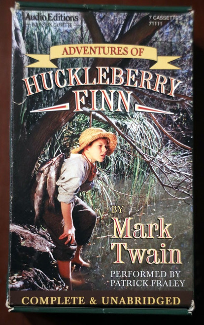 Adventures of HUCKLEBERRY FINN - Mark Twain 7 Cassettes Audiobook Patrick Fraley