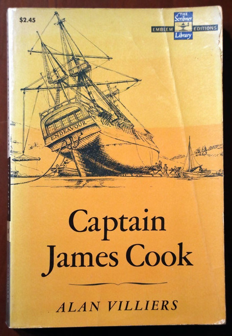 Captain James Cook by Alan Villiers 1967 Scribner Library SL 198 Trade Paperback