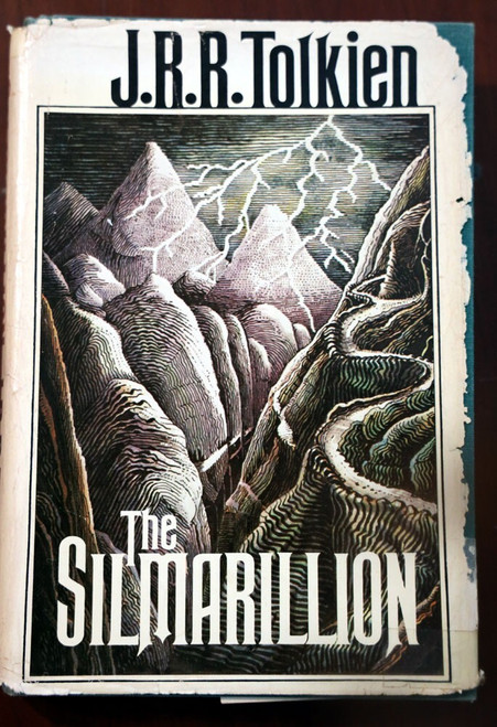 The Silmarillion - J.R.R. Tolkien 1977 1st HC/DJ MAP Christopher Tolkien Vintage
