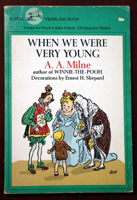 WHEN WE WERE VERY YOUNG A.A. Milne 1974 Dell Yearling Paperback Winnie the Pooh