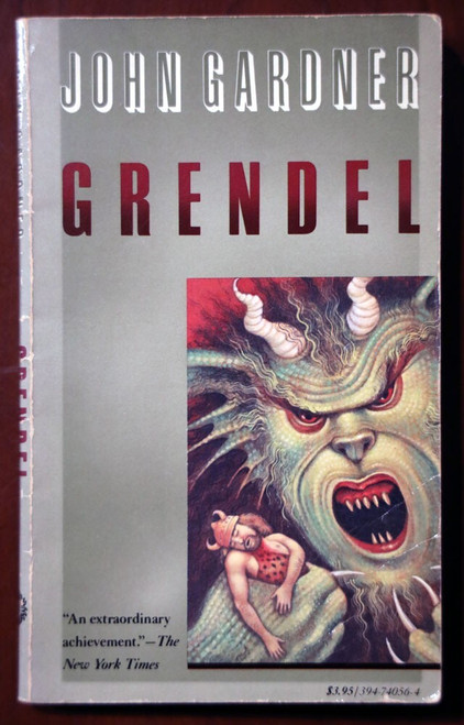GRENDEL by John Gardner 1985 First Vintage Books Edition Paperback